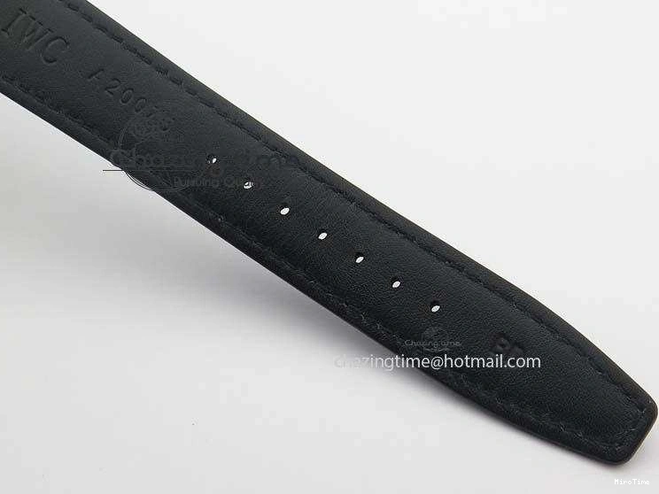 MIROTIME 0512 Modern Portuguese IW371404 ZF V3 1:1 Best Edition SS Black Dial On Black Leather Strap A 7267